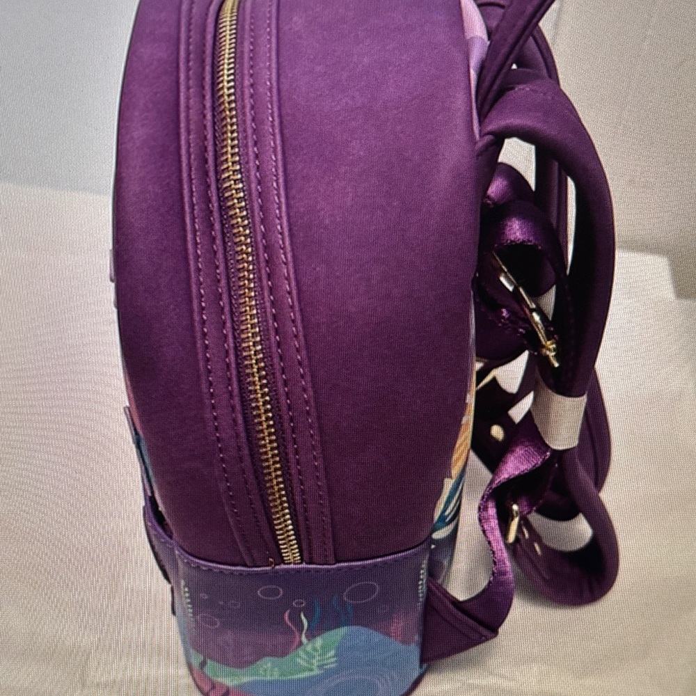 Disney Princess Loungefly Castle Little Mermaid Ariel Backpack - Picture 6 of 7